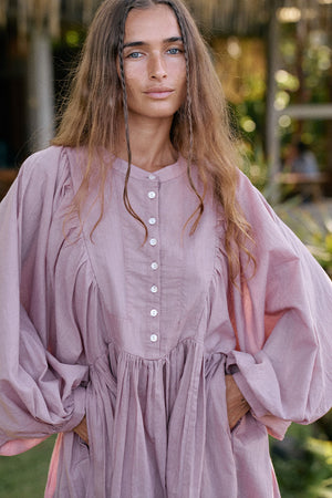 Anika Mini Dress ~ Mulberry