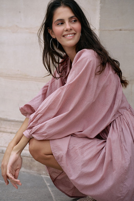 Anika Mini Dress ~ Mulberry