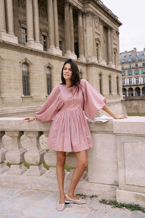 Anika Mini Dress ~ Mulberry