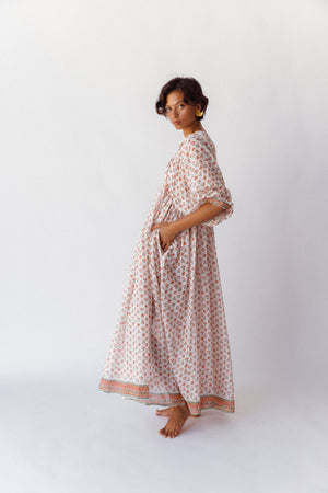 Kyra Maxi Dress ~ Coral