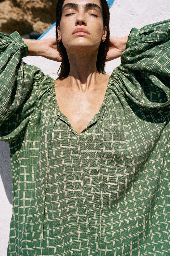 Zahra Mini Dress ~ Fern