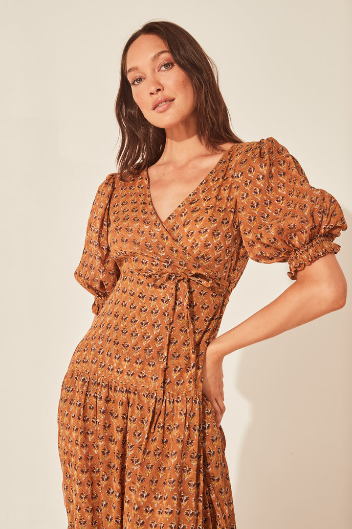 Zuri Wrap Dress ~ Autumn