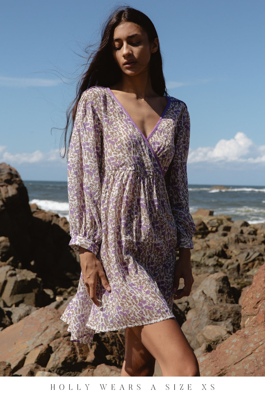 Binita Mini Dress ~ Violet