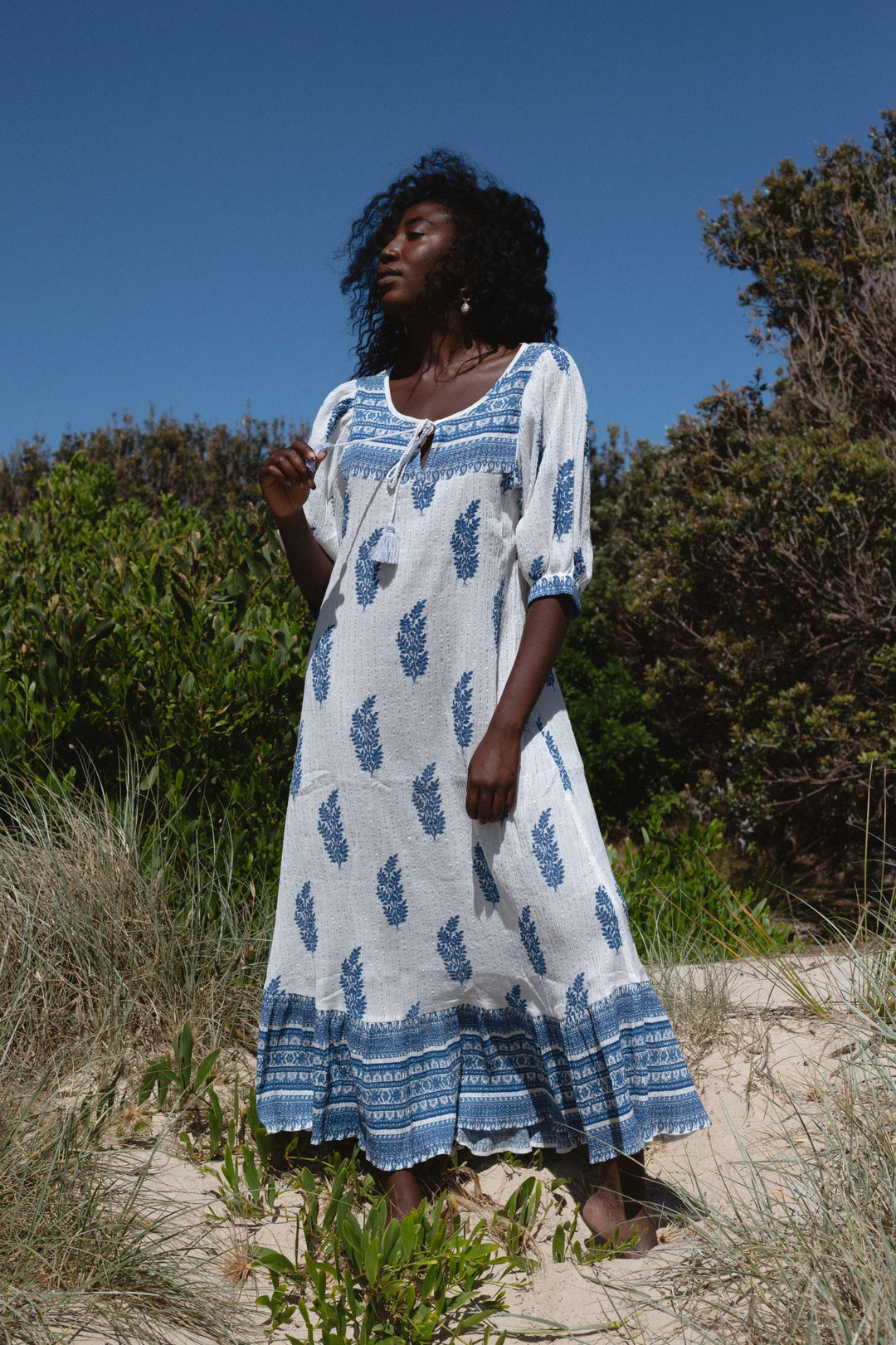 Mishka Maxi Dress ~ Azure Blue