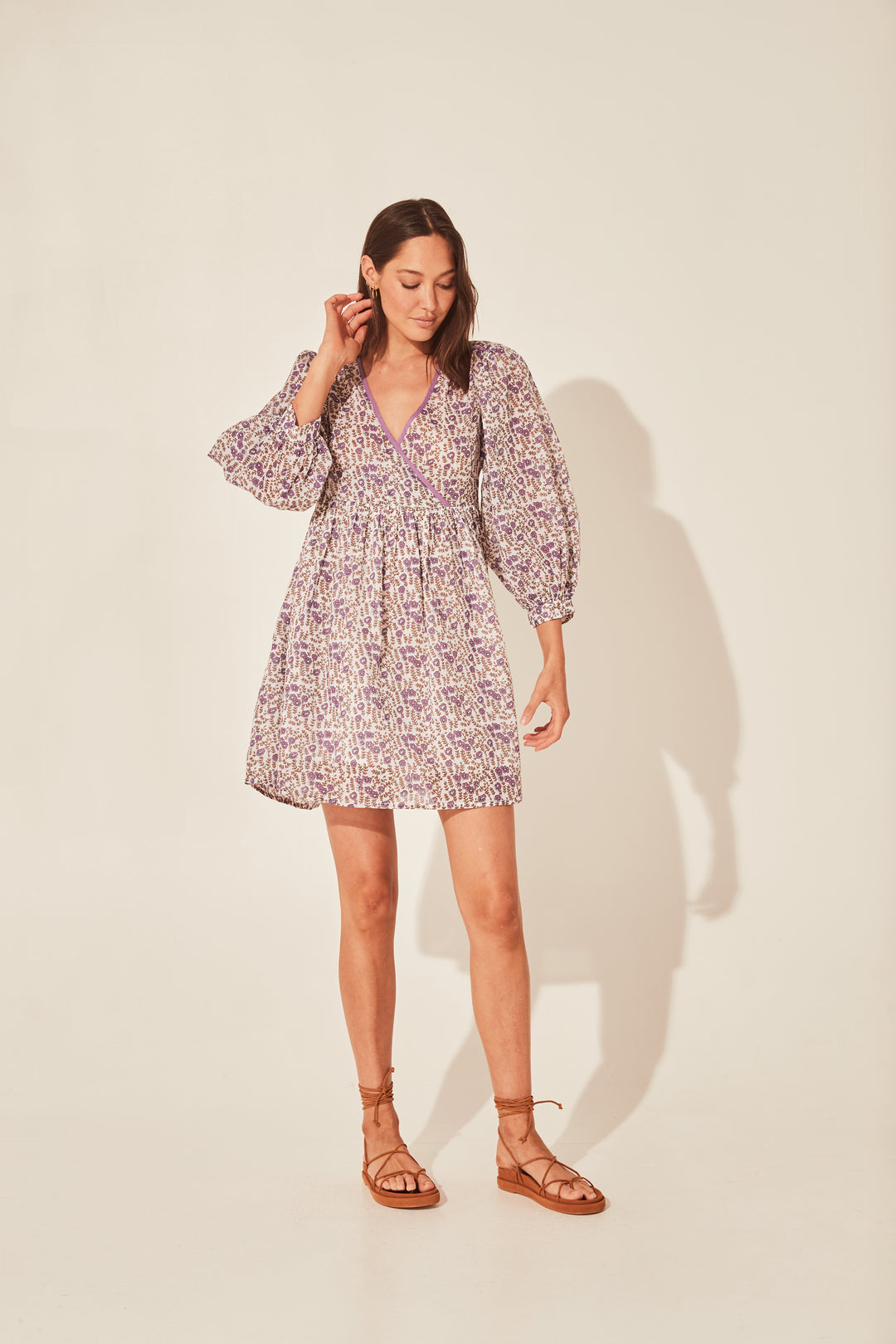 Binita Mini Dress ~ Violet