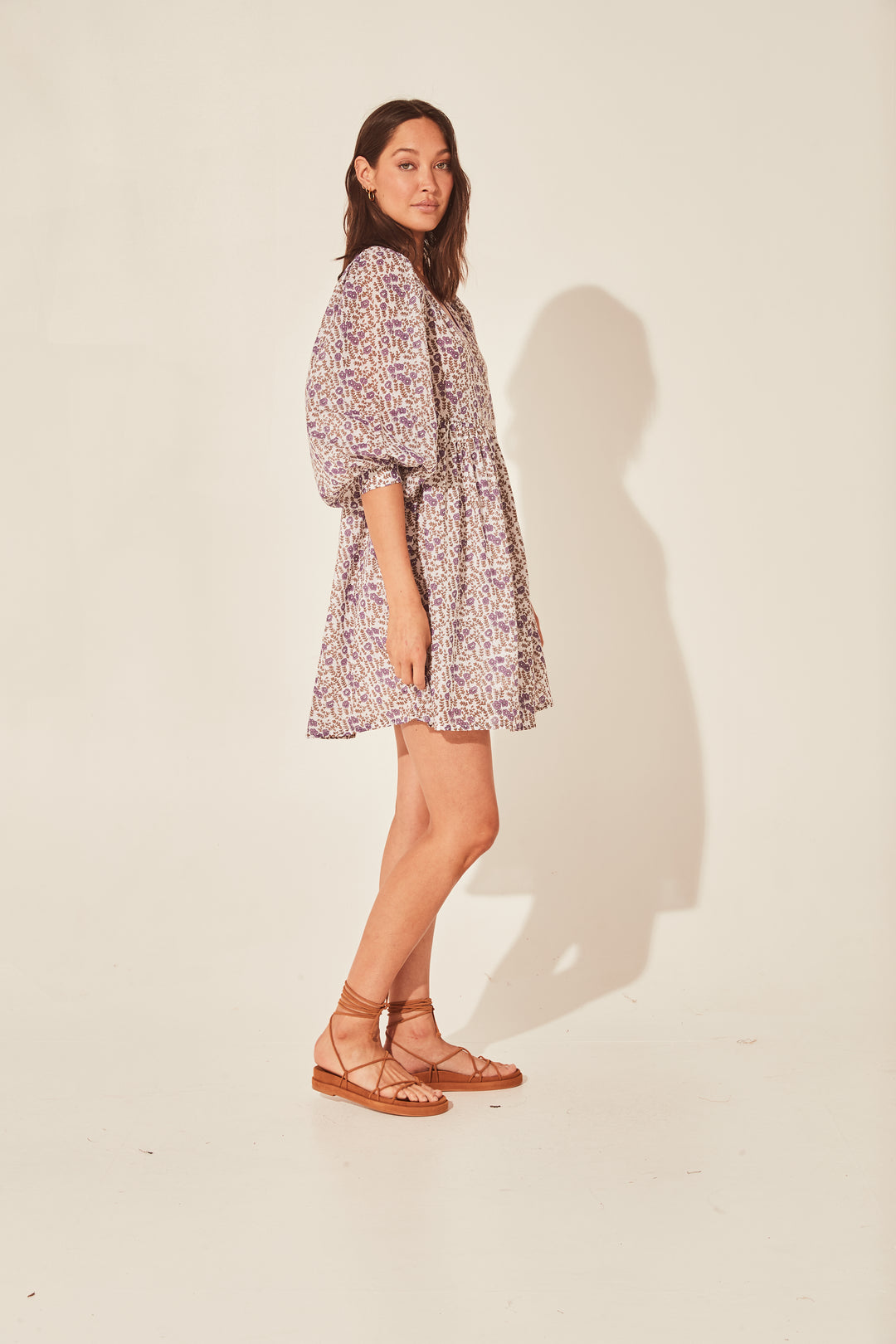 Binita Mini Dress ~ Violet